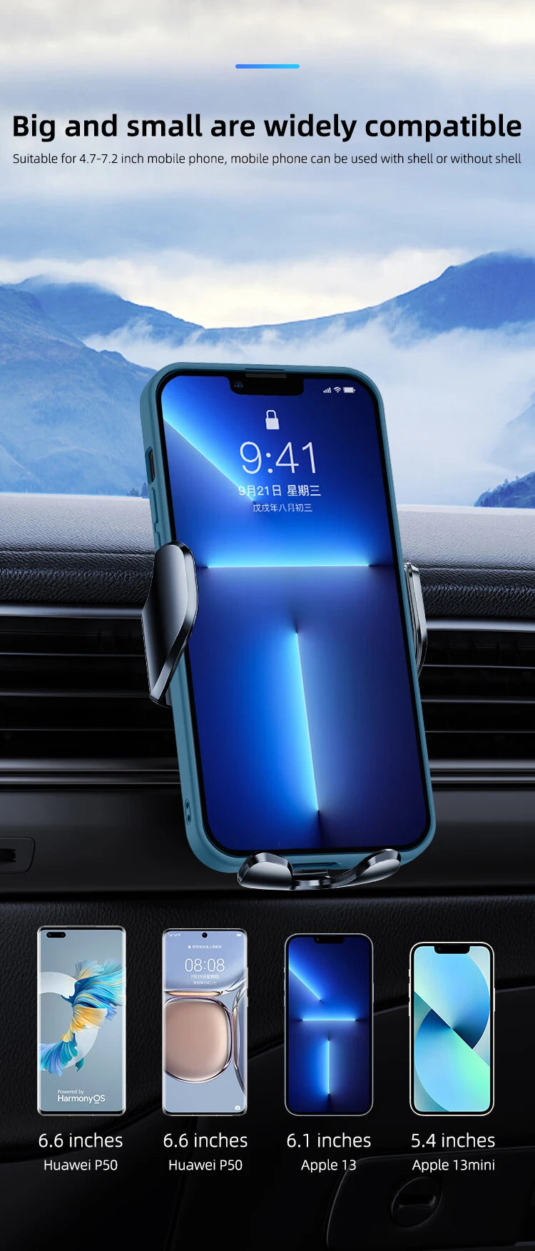 Mobile Phone Holder Suitable for Your car Mobile Phone Household Universal car Holder Suitable for iPhone, Android Smartphones