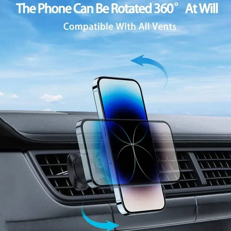 Magnetic Car Wireless Charger Stand Bracket Magnet Car Phone Holder Mount Fast Charging Station for iPhone15 14 13 12 11 Pro Max