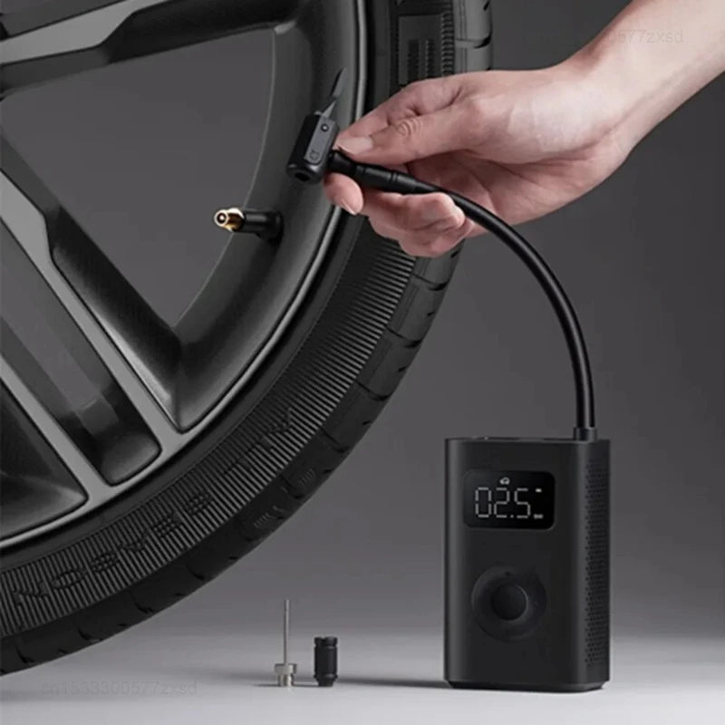 Mijia Mini Portable Air Pump 2 Mijia Electric Air Compressor Inflator Treasure Multitool for Cars, Motorcycles, Bicycles Balls