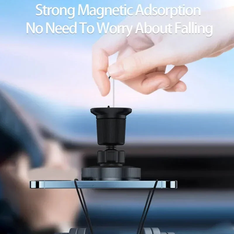 Magnetic Car Wireless Charger Stand Bracket Magnet Car Phone Holder Mount Fast Charging Station for iPhone15 14 13 12 11 Pro Max